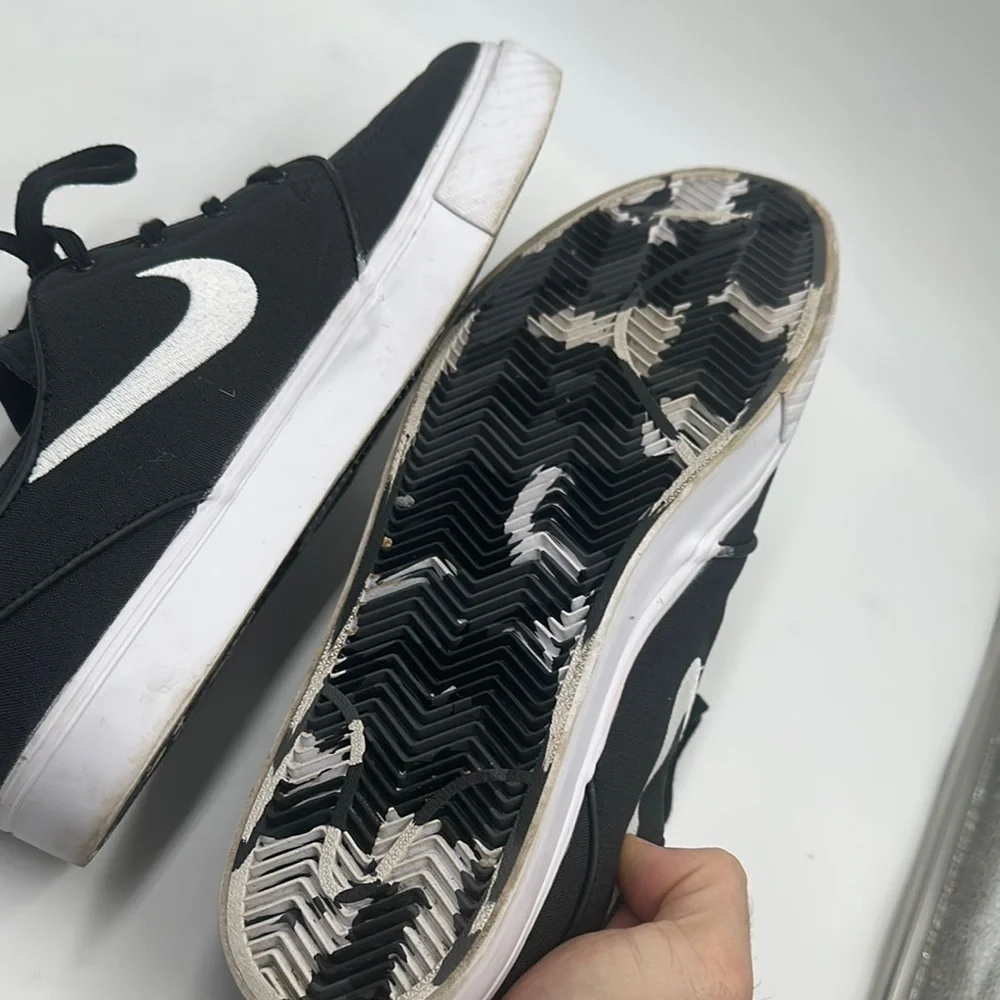 Nike Stefan Janoski Air Max SB Skateboard Black White 615457-016 Sz 12